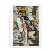 Morristown NJヴィンテージスタイル マグネット (縦)