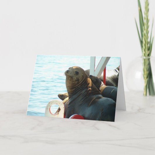 Morro湾のシール カード (正面)