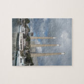 Morro湾の漁船および煙突 ジグソーパズル (横)