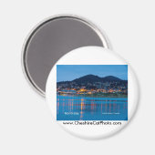 Morro Bay After Dark California製品 マグネット (正面/裏面)