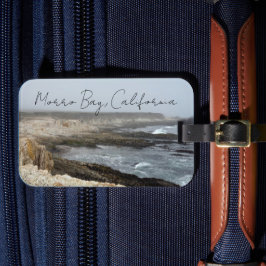 Morro Bay California Ocean Cliffs Photography ラゲッジタグ