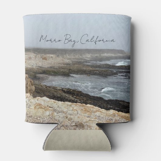 Morro Bay California Ocean Cliffs Photography 缶クーラー (裏面)
