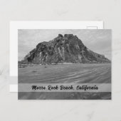 Morro Rockビーチ、Morro Bay、カリフォルニア ポストカード (正面/裏面)
