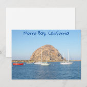 Morro Rock、カリフォルニア州カード (正面/裏面)