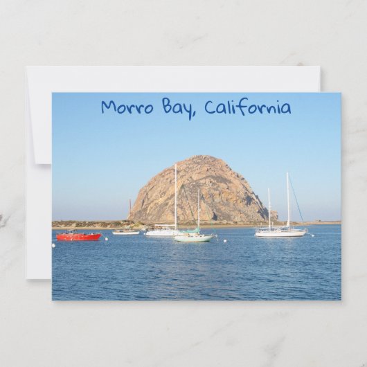 Morro Rock、カリフォルニア州カード (正面)