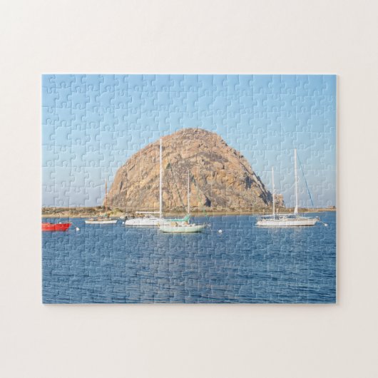 Morro Rock、カリフォルニア州252-pc ジグソーパズル (横)