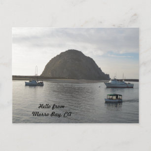 Morro Rock at Morro Bay, CA ポストカード
