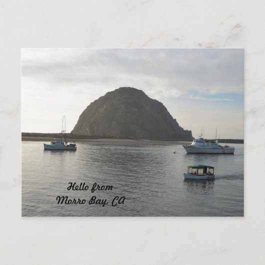 Morro Rock at Morro Bay, CA ポストカード (正面)