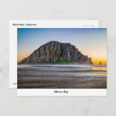 Morro Rock At Sunset Postcard ポストカード (正面/裏面)