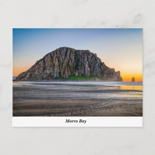 Morro Rock At Sunset Postcard ポストカード (正面)