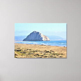Morro Rock、Morro Bay、カリフォルニア キャンバスプリント