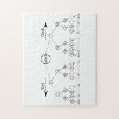 Morseコードツリーバイナリツリー図 ジグソーパズル (縦)