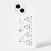Morseコードツリーバイナリツリー図 Case-Mate iPhoneケース (裏面)