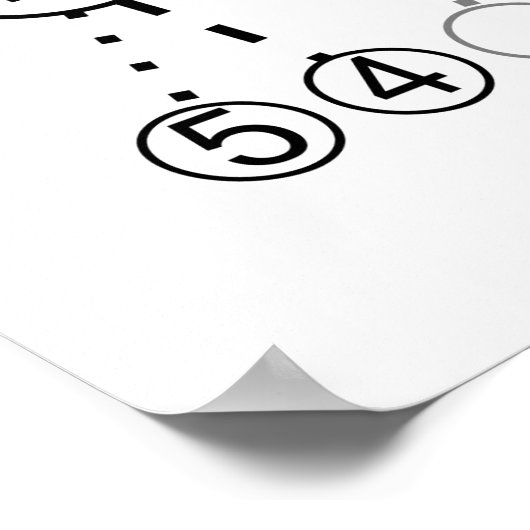 Morseコードツリー図 ポスター (角)