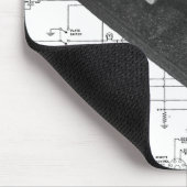 Morseコード無線鍵回路図マウスパッド マウスパッド (コーナー)