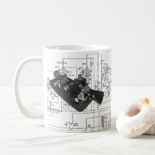 Morseコード無線鍵回路図 コーヒーマグカップ
