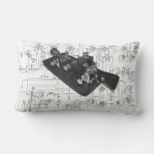 Morseコード無線鍵模式腰枕 ランバークッション (裏面)