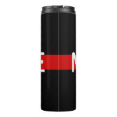 MORSEコード赤線デザイン タンブラー (裏面)