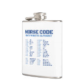 MorseコードNATO発音文字 フラスク (左)