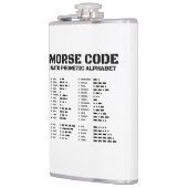 MorseコードNATO発音文字 フラスク (左)