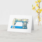 Morseヴィンテージ裁縫マシンカード(空白の) カード (黄色い花)