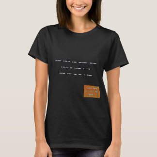 Morse Codeでのメッセージ：黒人は物質を生きる。Tシャツ Tシャツ