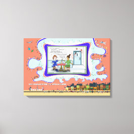 Morse Code | Absurd Wordplay Humor 24x16 キャンバスプリント