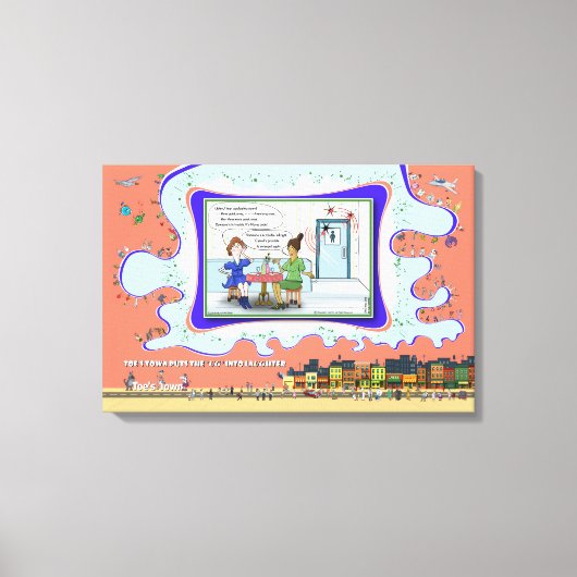 Morse Code | Absurd Wordplay Humor 24x16 キャンバスプリント (正面)