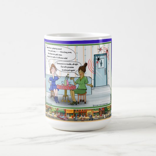 Morse Code | Absurd Wordplay Humor Classic コーヒーマグカップ (中央)