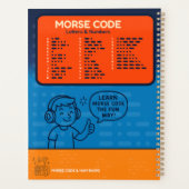 Morse Code & Ham Radioをテーマにした教育 プランナー手帳 (裏面)
