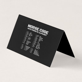 Morse Code & NATOふりがなアルファベットデザインブラック