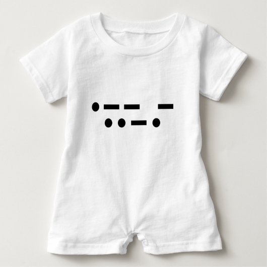 Morse Code wtf Tシャツ (正面)