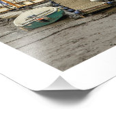 Morston Boats at Low Tide, North Norfolk フォトプリント (角)