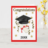 Mortar & Diploma 2018 カード (黄色い花)