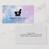 Mortar Pestle Logo | Pharmacist | Health Medicine 名刺 (正面/裏面)