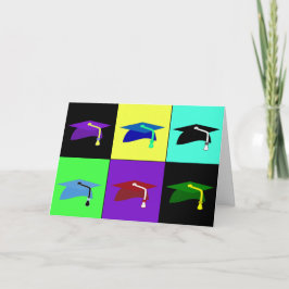 Mortarboard Caps Sgariteカラフルカード カード