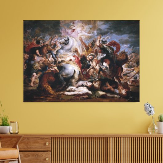 Morte di Decio Mure (Bozzetto) by Peter Paul Ruben キャンバスプリント (インサイチュ (リビング))