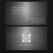 Mortgage Broker Metallic QR Code 名刺