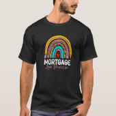 Mortgage Loan Processor Leopard Rainbow Accounting Tシャツ (正面)
