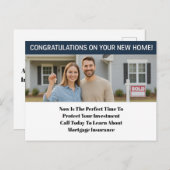 Mortgage Protection Postcard for Insurance Agents シーズンポストカード (正面/裏面)