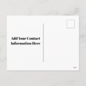 Mortgage Protection Postcard for Insurance Agents シーズンポストカード (裏面)