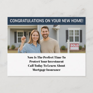 Mortgage Protection Postcard for Insurance Agents シーズンポストカード