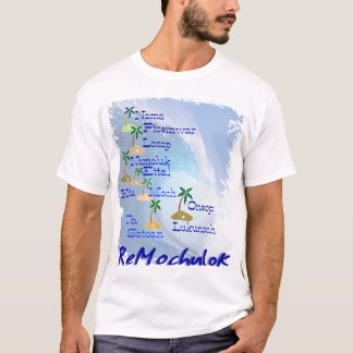 Mortlockの島の地図 Tシャツ