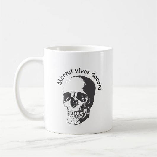Mortuiのvivosの講師-死者は生活を教えます コーヒーマグカップ (左)