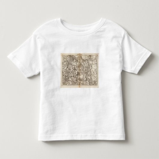 Morvanの地図書の地図 トドラーTシャツ (正面)