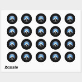 Morzineフランスブルーでスキー ラウンドシール (シート)