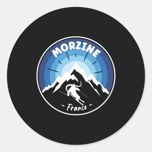 Morzineフランスブルーでスキー ラウンドシール (正面)
