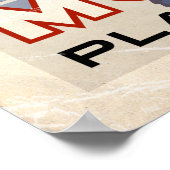 Morzine -ヴィンテージ効果 ポスター (角)