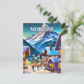 Morzine, bijou des Alpes françaises ポストカード (スタンド正面)