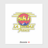 Morzine France Ski 80sロゴ シール (シート)
